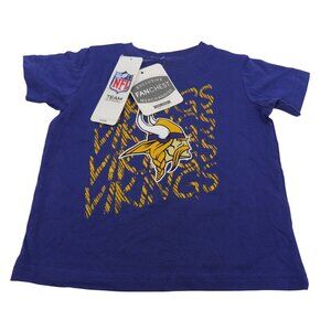 NFL Minnesota Vikings Baby 18m Purple Logo T-Shirt Short Sleeve Tee Football